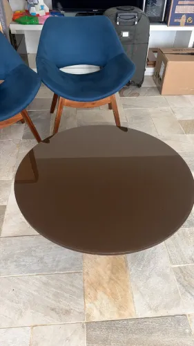 Mesa de centro redonda 