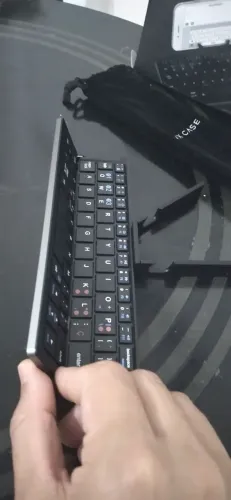 Teclado Bluetooth Dobrável VX Case ABNT Novo na Caixa