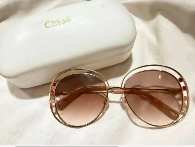 ÓCULOS CHLOÉ ORIGINAL COM LENTE COSMÉTICA