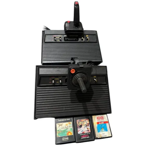 ATARI 2600 NACIONAL: 2 CONSOLES + JOGOS + ACESSÓRIOS REVISADOS RARIDADE