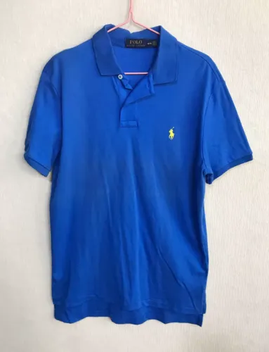 Camiseta Polo Ralph Lauren Azul, Tamanho M - Usada