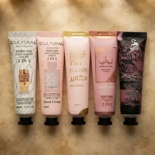 Kit 5 Cremes Hidratantes Perfumados Para Mãos E Corpo 30ml