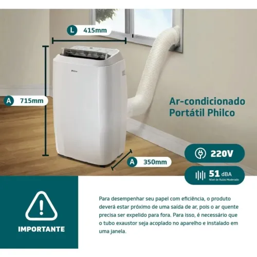 Ar-condicionado Philco 12.000 Btu Seminovo
