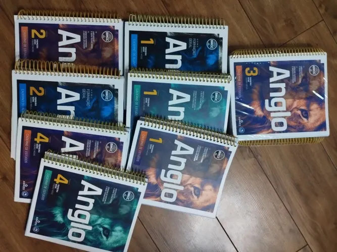 Lote 12 Apostilas Ensino Médio Anglo Vestibulares Edição 2023
