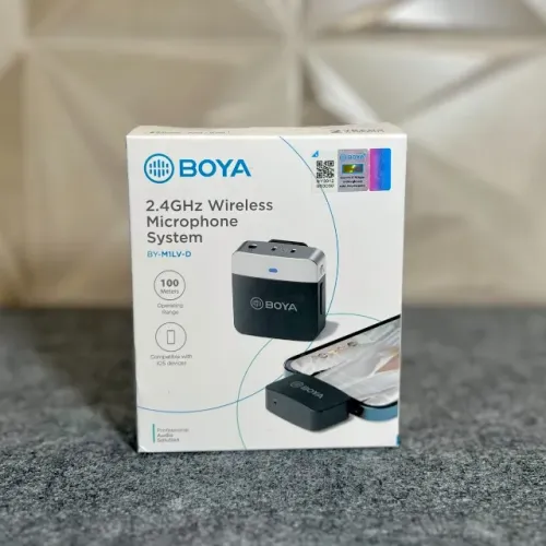 Microfone de Lapela Boya USB-C