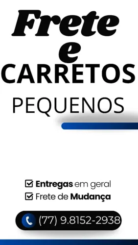 Fretes e carretos pequenos para qualquer lugar da região