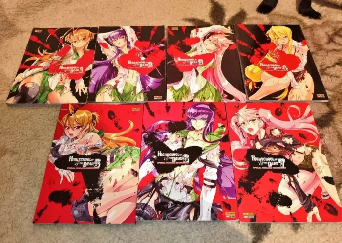 High school of the dead mangá colorido coleção completa