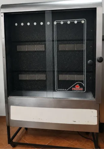 Forno Assador de Frango Industria Gás Tubular 4 Espetos Progás