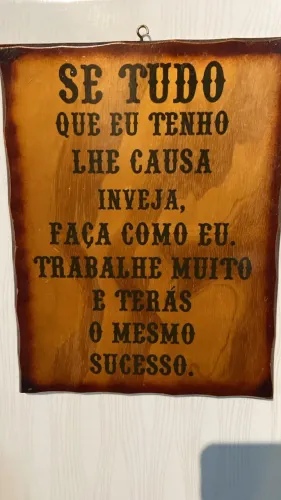 Quadro em Madeira, 30x23 - DESAPEGO