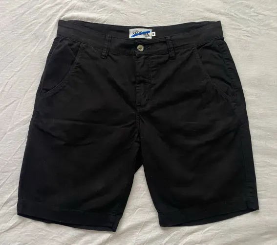 Bermuda Chino Sarja Sergio K Preta Original - 38