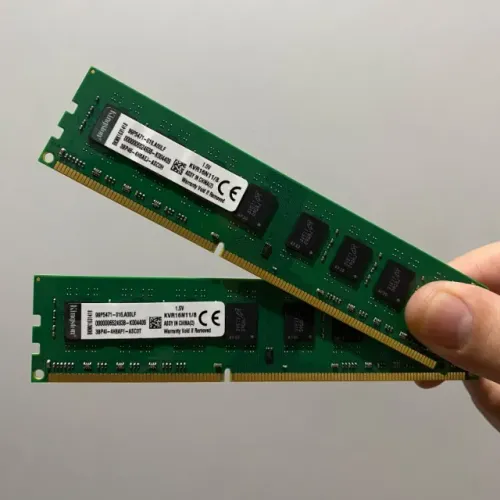 Memória Ram Gamer Desktop 16GB DDR3 1600MHz CL 11 Kingston Verde KVR16N11/8 ( 2 x 8GB )