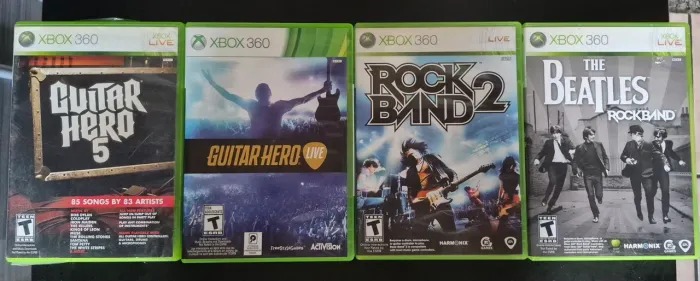 Guitarras + Jogos Guitar Hero e RockBand
