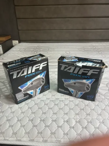 2 Secadores de Cabelo Profissional TAIFF Foxion 2.000 Watts, Ion, linha Diamante. 