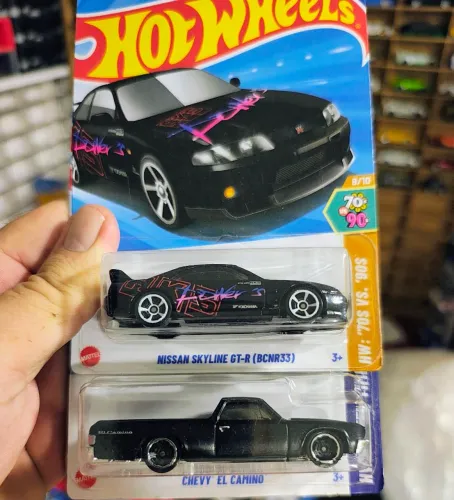 Hot Wheels Chevy El Camino Fast + Nissan GTR Furios