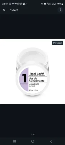 Gel de Alongamento para Unhas Reallove Linha Light 30ml - Transparente 1