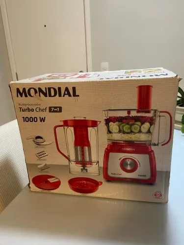 Multiprocessador mondial turbo chef 7 em 1 1000w