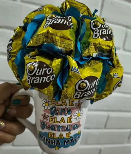 Buquê na caneca