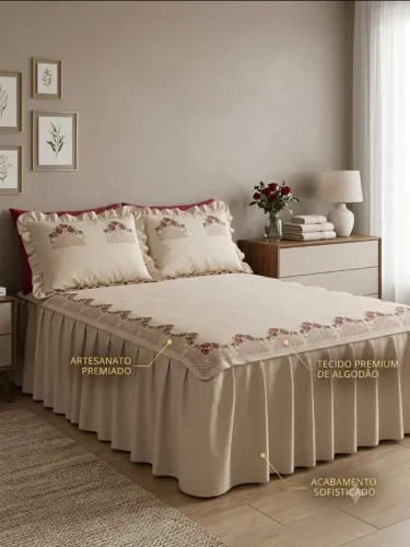 Conjunto de cama  tamanho king