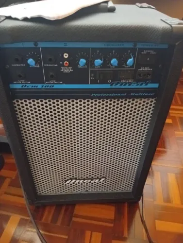 Caixa Amplificada Oneal OCM-100 + Microfone ? Semi Nova