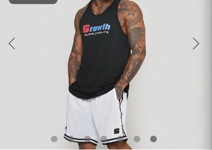 5 Camisetas Regata Growth Unissex 5 peças