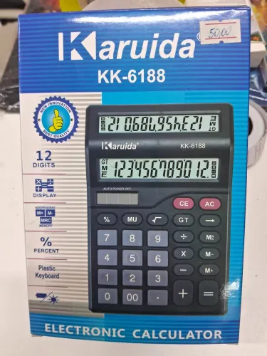 Calculadora Karuida KK-6188 12 dig e 2 Displays