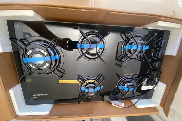 Cooktop Brastemp 5 bocas quadri chama