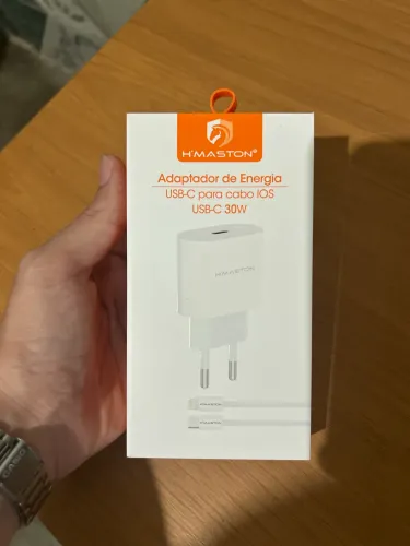 Carregador de IPhone 30W Rápido Usb C Lightning Branco Kit Completo para Celular