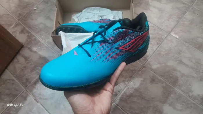 Chuteira Masculina Tornado Penalty Azul Turquesa