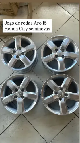 Jogo De Rodas Honda City 2009 A 2013 2014 Seminova Aro 15