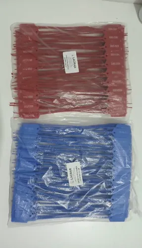 Lacres plástico numerado de 25cm (4000 unidades)