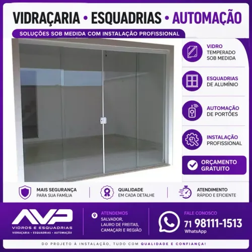 Promoção de porta em vidro temperado