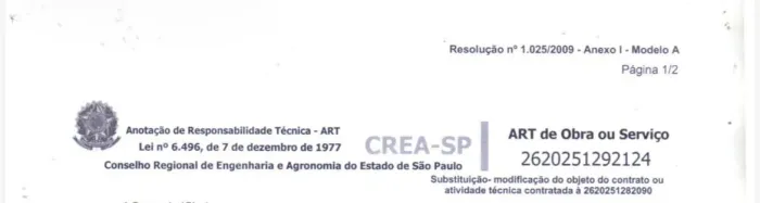 Tira-se ART para obras