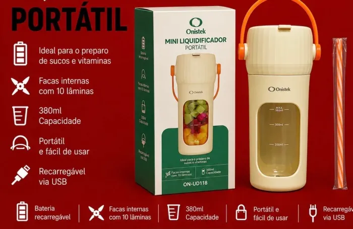 Mini liquidificador portátil 