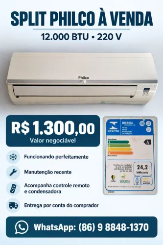 Vendo ar-condicionado 12 mil btus