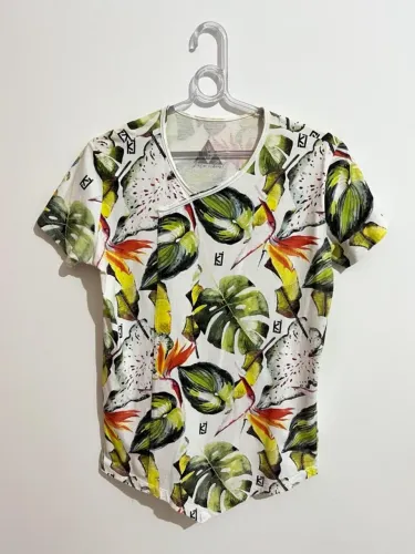 Camiseta Masculina Estampada Florida Tamanho P