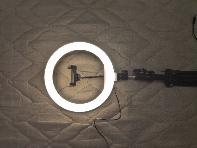 Kit Ring Light LED 10" (26cm) + Tripé Profissional 2,10m Completo