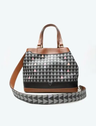 Bolsa Tote Preta Schutz Neo Emma Triangle