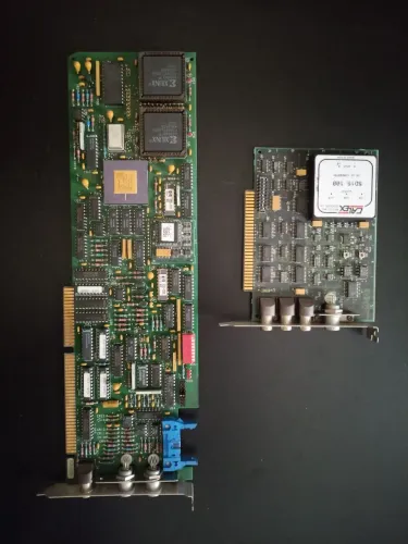 Placa antiga ISA HP 5529A Calibração Laser