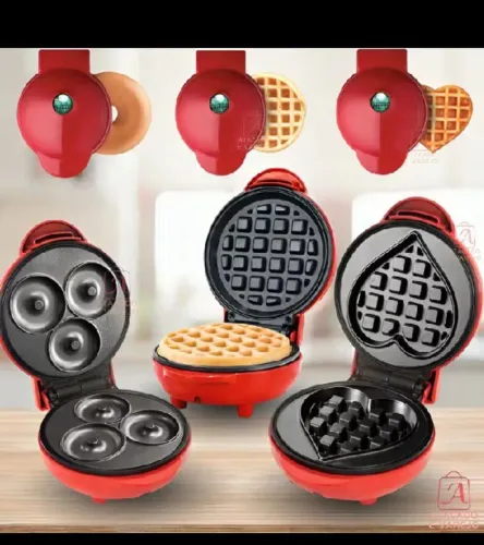 Mini máquina de waffle e donuts