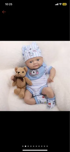 Bebê Reborn silicone sólido