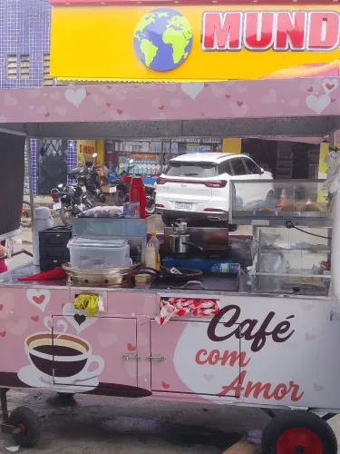 Carrinho de lanche completo