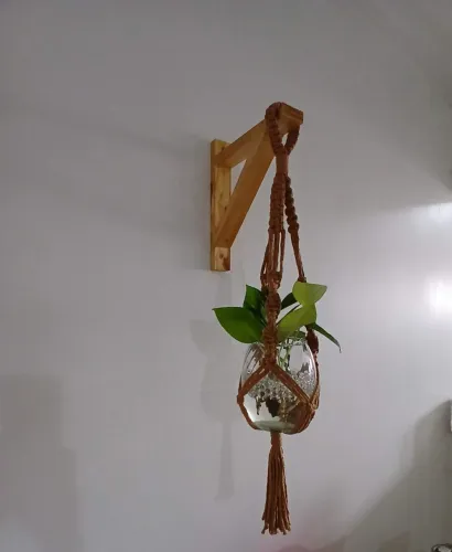 Suporte para planta em Macramê 