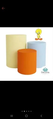 Trio de capas para cilindro tema "piu-piu"