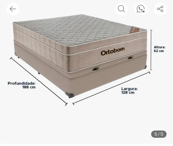 CAMA BOX COM COLCHÃO perfeito estado