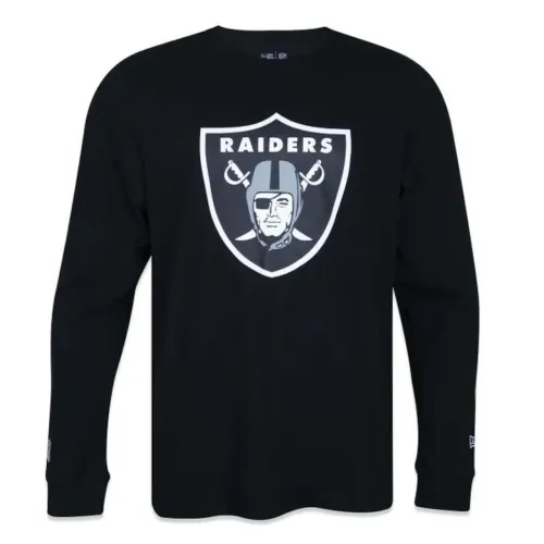 Camiseta New Era Las Vegas Raiders Core Manga Longa