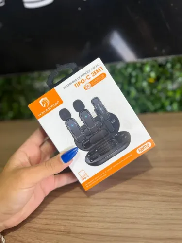  Microfone Lapela Sem Fio Hmaston - Tipo C MK08