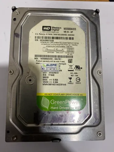 HD Western Digital 500GB SATA 3.5? - Funcionando