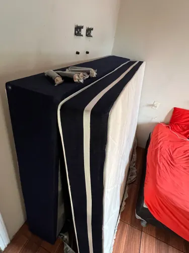Cama Box (Box + Colchão) Casal Plumatex - de Molas Ensacadas, Altura Alfa Maxx
