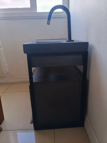 Gabinete para Banheiro com Cuba 80cm Stone Quadri Sensea<br><br>