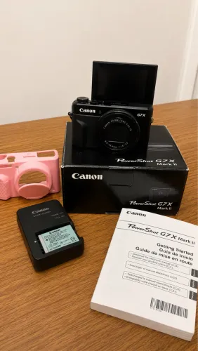 Canon PowerShot G7 X Mark II Completa + Caixa + Capinha